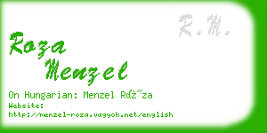 roza menzel business card